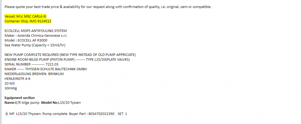 【询价】船舶备件—机舱舱底泵（活塞泵）（CK-L20240218-01）询价-泰州昌宽社区-报价采购-船用采购网-船舶物料采购-船务服务-一站式船用设备供应服务