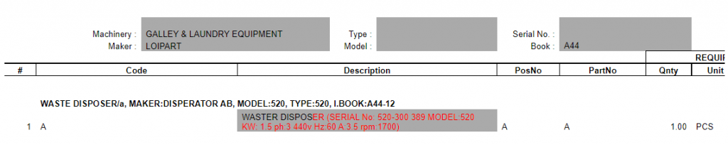 【询价】船舶备件—废物分类器/垃圾处理器（CK-H20240220-07）询价-泰州昌宽社区-报价采购-船用采购网-船舶物料采购-船务服务-一站式船用设备供应服务
