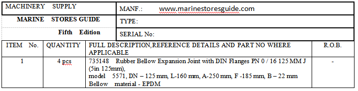 【询价】船舶配件—橡胶波纹管膨胀节（CK-J20240201-21）询价-泰州昌宽社区-报价采购-船用采购网-船舶物料采购-船务服务-一站式船用设备供应服务