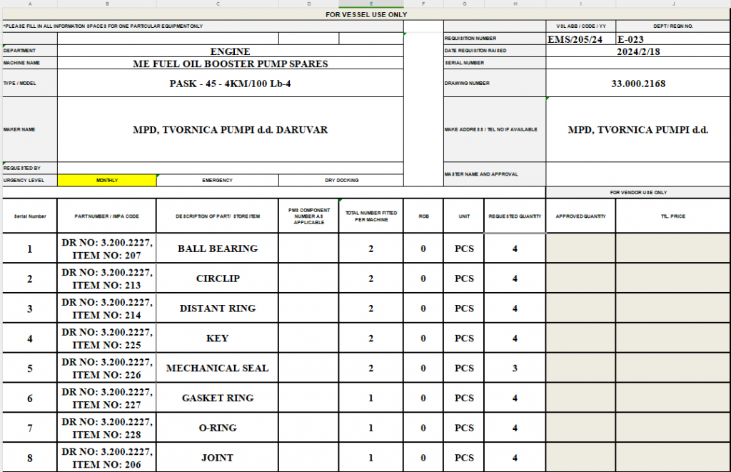 【询价】船舶备件—备件（CK-C20240221-03）询价-泰州昌宽社区-报价采购-船用采购网-船舶物料采购-船务服务-一站式船用设备供应服务