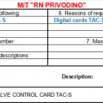 船舶备件—阀门控制卡TAC-S（CK-L20240223-05）询价-船用采购网-船舶物料采购-船务服务-一站式船用设备供应服务