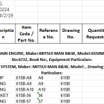 船舶备件—MITSUI MAN B&W配件（CK-J20240223-08）询价-船用采购网-船舶物料采购-船务服务-一站式船用设备供应服务