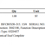 船舶备件—机械密封（CK-R20240226-02）询价-船用采购网-船舶物料采购-船务服务-一站式船用设备供应服务
