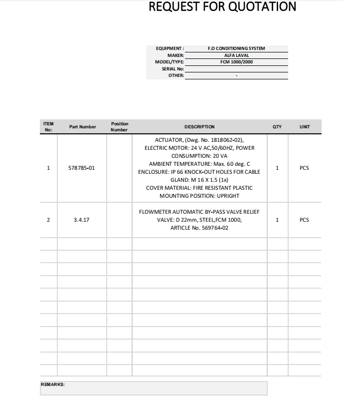 【询价】船舶备件—致动器/安全阀（CK-H20240228-03）询价-泰州昌宽社区-报价采购-船用采购网-船舶物料采购-船务服务-一站式船用设备供应服务