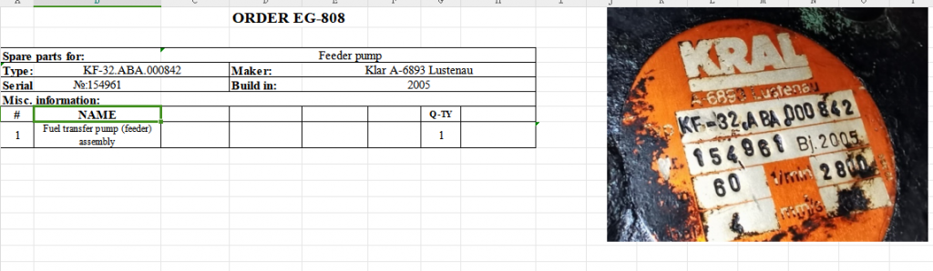 【询价】船舶备件—输油泵（进料器）总成（CK-J20240228-18）询价-泰州昌宽社区-报价采购-船用采购网-船舶物料采购-船务服务-一站式船用设备供应服务