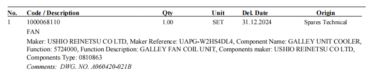 【询价】船舶备件—风扇（CK-R20240219-07）询价-泰州昌宽社区-报价采购-船用采购网-船舶物料采购-船务服务-一站式船用设备供应服务