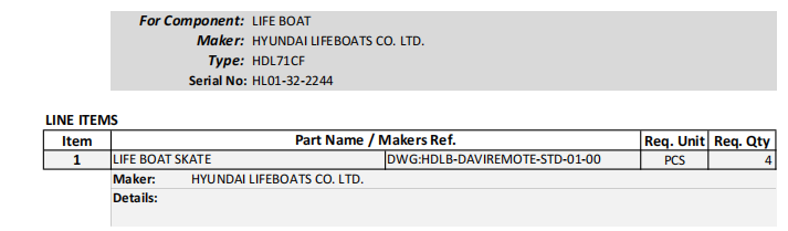 【询价】船舶备件—救生艇滑板（CK-R20240219-17）询价-泰州昌宽社区-报价采购-船用采购网-船舶物料采购-船务服务-一站式船用设备供应服务
