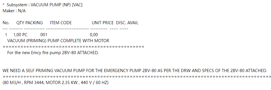 【询价】船舶配件—自吸真空泵（CK-C20240201-05）询价-泰州昌宽社区-报价采购-船用采购网-船舶物料采购-船务服务-一站式船用设备供应服务