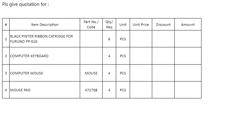 【询价】船舶备件—计算机配件（CK-L20240220-03）询价-泰州昌宽社区-报价采购-船用采购网-船舶物料采购-船务服务-一站式船用设备供应服务