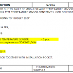 船舶备件—温度传感器（CK-J20240221-08）询价-船用采购网-船舶物料采购-船务服务-一站式船用设备供应服务