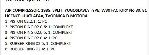【询价】船舶备件—活塞/活塞环/柱塞环/橡胶圈（CK-J20240221-10）询价-泰州昌宽社区-报价采购-船用采购网-船舶物料采购-船务服务-一站式船用设备供应服务