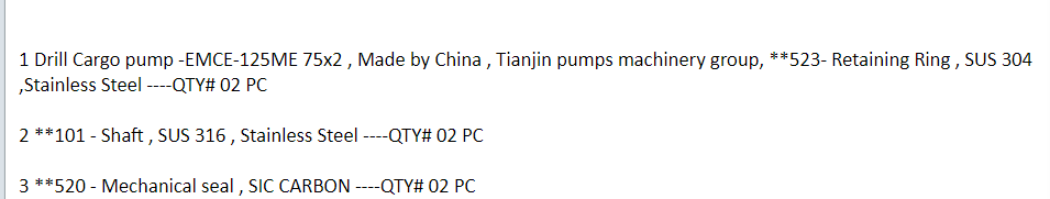 【询价】船舶备件—轴/机械密封件（CK-J20240307-16）询价-泰州昌宽社区-报价采购-船用采购网-船舶物料采购-船务服务-一站式船用设备供应服务