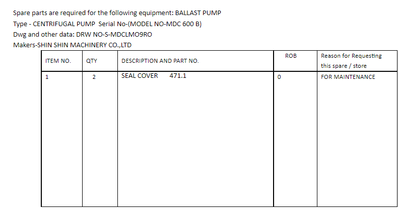 【询价】船舶备件—密封盖（CK-C20240315-03）询价-泰州昌宽社区-报价采购-船用采购网-船舶物料采购-船务服务-一站式船用设备供应服务