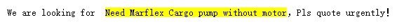 【询价】船舶备件—Marflex货油泵（CK-C20240320-05）询价-泰州昌宽社区-报价采购-船用采购网-船舶物料采购-船务服务-一站式船用设备供应服务