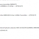 船舶备件—Danfoss变送器/Rexroth电磁阀（CK-J20240315-01）询价-船用采购网-船舶物料采购-船务服务-一站式船用设备供应服务