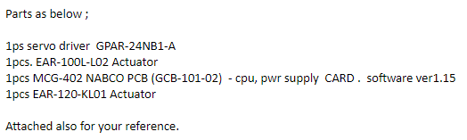 【询价】船舶备件—伺服驱动器/执行器/电源卡（CK-C20240327-03）询价-泰州昌宽社区-报价采购-船用采购网-船舶物料采购-船务服务-一站式船用设备供应服务