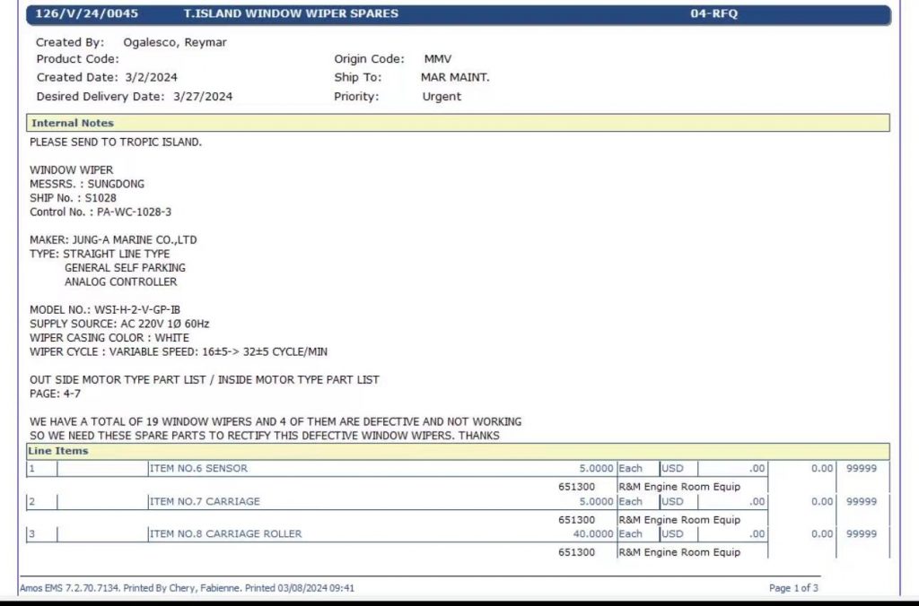 【询价】船舶备件—传感器/托架/托架滚轮（CK-Y20240311-04）询价-泰州昌宽社区-报价采购-船用采购网-船舶物料采购-船务服务-一站式船用设备供应服务