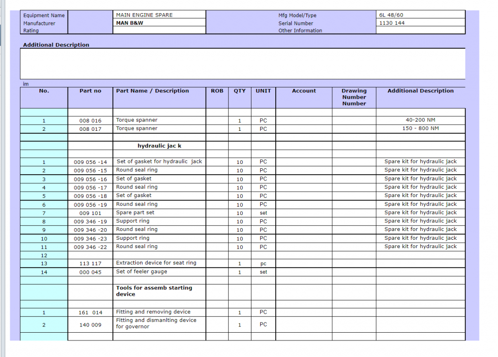 【询价】船舶备件—MAN B&W配件（CK-R20240326-09）询价-泰州昌宽社区-报价采购-船用采购网-船舶物料采购-船务服务-一站式船用设备供应服务