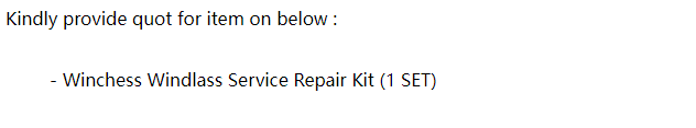 【询价】船舶备件—Winchess锚机维修工具包（CK-R20240329-09）询价-泰州昌宽社区-报价采购-船用采购网-船舶物料采购-船务服务-一站式船用设备供应服务