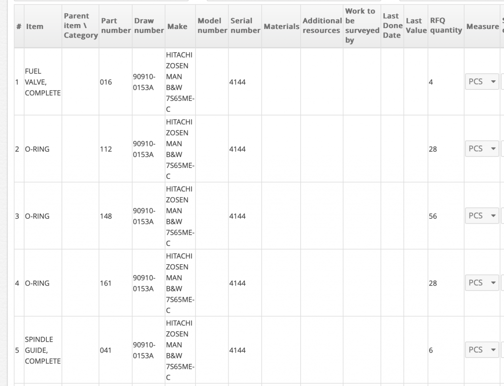 【询价】船舶备件—配件（CK-R20240308-12）询价-泰州昌宽社区-报价采购-船用采购网-船舶物料采购-船务服务-一站式船用设备供应服务