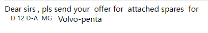 【询价】船舶备件—Volvo-penta柴油机备件（CK-J20240311-12）询价-泰州昌宽社区-报价采购-船用采购网-船舶物料采购-船务服务-一站式船用设备供应服务