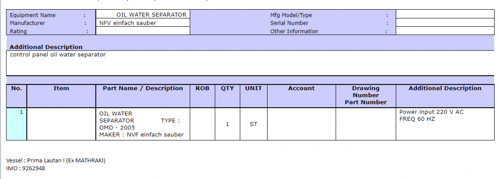 【询价】船舶备件—油水分离器（CK-R20240319-23）询价-泰州昌宽社区-报价采购-船用采购网-船舶物料采购-船务服务-一站式船用设备供应服务