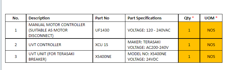 【询价】船舶备件—控制器/UVT装置（CK-J20240311-05）询价-泰州昌宽社区-报价采购-船用采购网-船舶物料采购-船务服务-一站式船用设备供应服务