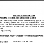船舶备件—控制阀单元（CK-R20240314-23）询价-船用采购网-船舶物料采购-船务服务-一站式船用设备供应服务
