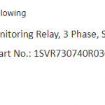 船舶备件—ABB温度监测继电器（CK-J20240305-04）询价-船用采购网-船舶物料采购-船务服务-一站式船用设备供应服务