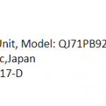船舶备件—可编程逻辑控制器总线主单元（CK-J20240312-02）询价-船用采购网-船舶物料采购-船务服务-一站式船用设备供应服务