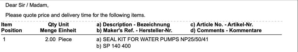 【询价】船舶备件—水泵密封套件（CK-R20240322-13）询价-泰州昌宽社区-报价采购-船用采购网-船舶物料采购-船务服务-一站式船用设备供应服务