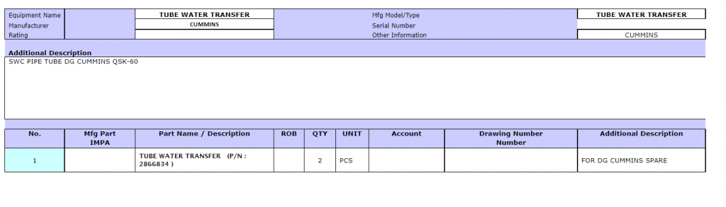 【询价】船舶备件—管道输水系统（CK-R20240304-06）询价-泰州昌宽社区-报价采购-船用采购网-船舶物料采购-船务服务-一站式船用设备供应服务