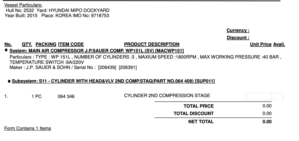 【询价】船舶备件—气缸（CK-R20240319-19）询价-泰州昌宽社区-报价采购-船用采购网-船舶物料采购-船务服务-一站式船用设备供应服务