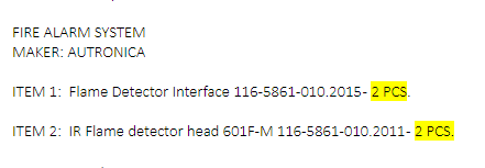 【询价】船舶备件—AUTRONICA火焰探测器配件（CK-J20240314-03）询价-泰州昌宽社区-报价采购-船用采购网-船舶物料采购-船务服务-一站式船用设备供应服务