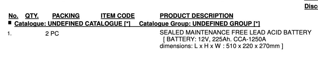 【询价】船舶备件—免维护密封铅酸蓄电池（CK-R20240313-15）询价-泰州昌宽社区-报价采购-船用采购网-船舶物料采购-船务服务-一站式船用设备供应服务
