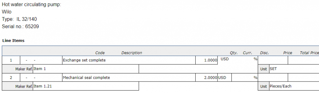 【询价】船舶备件—交换集/机械密封（CK-C20240314-01）询价-泰州昌宽社区-报价采购-船用采购网-船舶物料采购-船务服务-一站式船用设备供应服务