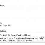 船舶备件—主机燃油泵电机（CK-R20240313-09）询价-船用采购网-船舶物料采购-船务服务-一站式船用设备供应服务