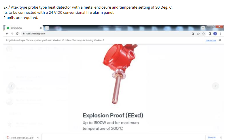 【询价】船舶备件—防爆型探测器（CK-Y20240321-02）询价-泰州昌宽社区-报价采购-船用采购网-船舶物料采购-船务服务-一站式船用设备供应服务