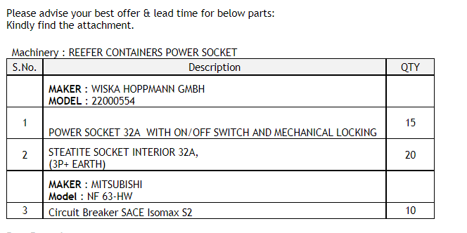 【询价】船舶备件—配件（CK-L20240314-02）询价-泰州昌宽社区-报价采购-船用采购网-船舶物料采购-船务服务-一站式船用设备供应服务