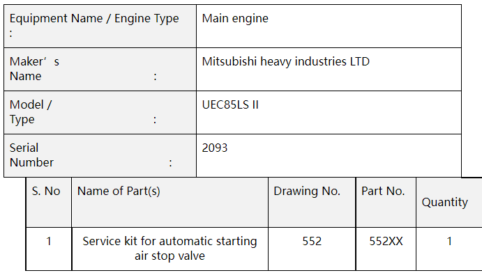 【询价】船舶备件—三菱配件（CK-C20240314-03）询价-泰州昌宽社区-报价采购-船用采购网-船舶物料采购-船务服务-一站式船用设备供应服务