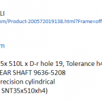 船舶备件—线性轴/精密圆柱（CK-J20240312-11）询价-船用采购网-船舶物料采购-船务服务-一站式船用设备供应服务