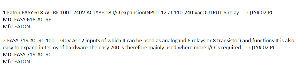 【询价】船舶备件—Eaton配件（CK-J20240306-29）询价-泰州昌宽社区-报价采购-船用采购网-船舶物料采购-船务服务-一站式船用设备供应服务