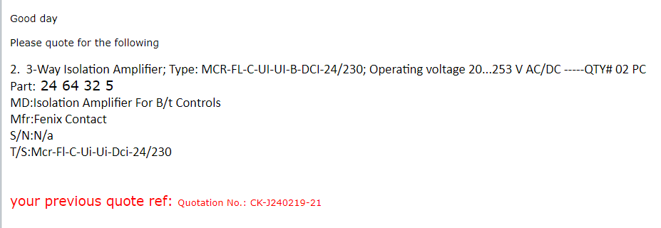 【询价】船舶备件—3路隔离放大器（CK-J20240318-05）询价-泰州昌宽社区-报价采购-船用采购网-船舶物料采购-船务服务-一站式船用设备供应服务