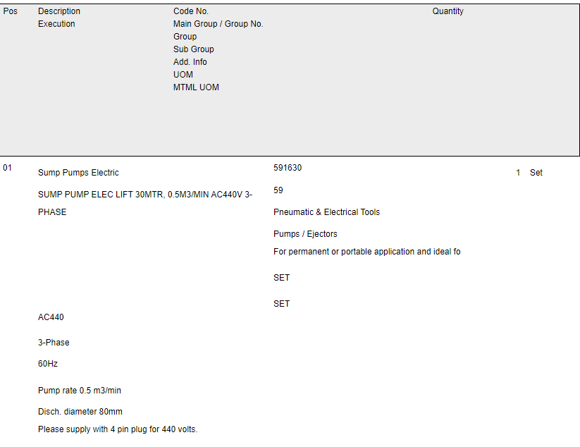 【询价】船舶备件—电动污水泵（CK-C20240326-08）询价-泰州昌宽社区-报价采购-船用采购网-船舶物料采购-船务服务-一站式船用设备供应服务