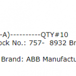 船舶备件—ABB接触块（CK-J20240320-12）询价-船用采购网-船舶物料采购-船务服务-一站式船用设备供应服务