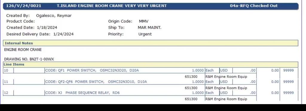 【询价】船舶备件—电源开关/相序继电器（CK-Y20240313-04）询价-泰州昌宽社区-报价采购-船用采购网-船舶物料采购-船务服务-一站式船用设备供应服务