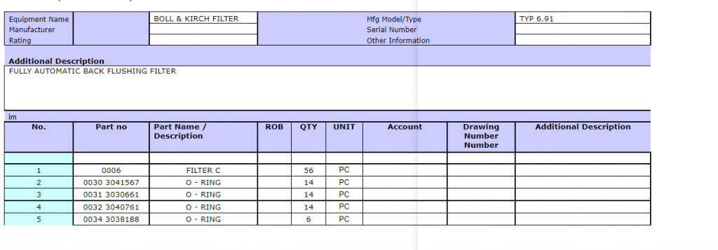 【询价】船舶备件—过滤器/O型环（CK-R20240319-04）询价-泰州昌宽社区-报价采购-船用采购网-船舶物料采购-船务服务-一站式船用设备供应服务