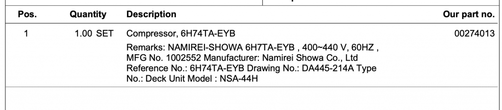 【询价】船舶备件—压缩机（CK-R20240306-16）询价-泰州昌宽社区-报价采购-船用采购网-船舶物料采购-船务服务-一站式船用设备供应服务