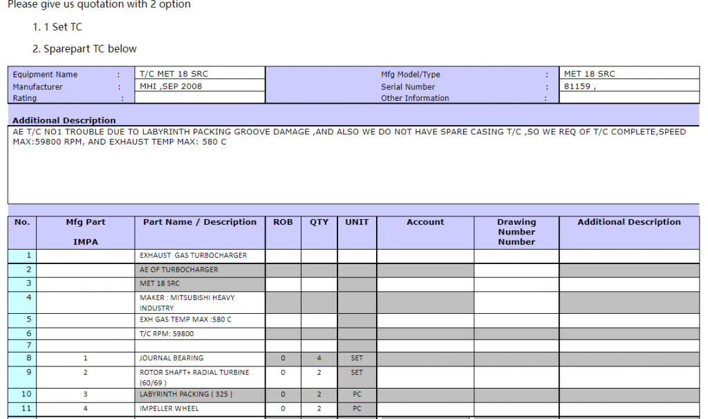 【询价】船舶备件—MHI配件（CK-R20240321-10）询价-泰州昌宽社区-报价采购-船用采购网-船舶物料采购-船务服务-一站式船用设备供应服务