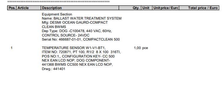 【询价】船舶备件—温度传感器（CK-L20240327-02）询价-泰州昌宽社区-报价采购-船用采购网-船舶物料采购-船务服务-一站式船用设备供应服务